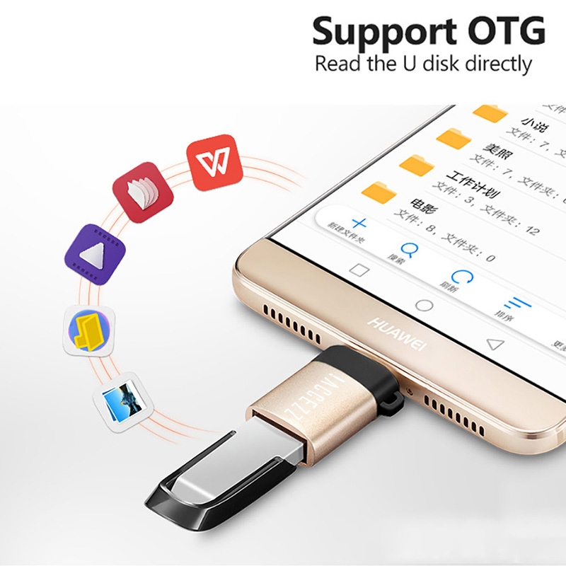 ACCEZZ Bộ Chuyển Đổi Giao Diện Type-C Sang USB3.0 OTG Cho Huawei Realme