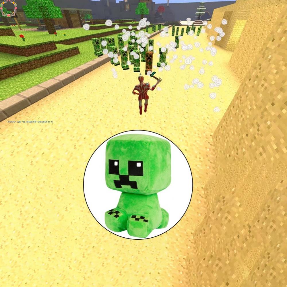 Thú Nhồi Bông Hình Nhân Vật Mainan Creeper Enderman Trong Minecraft Kích Thước Lớn Chất Lượng Cao