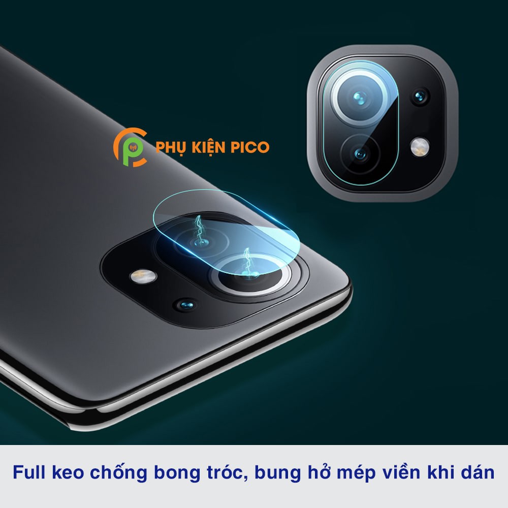 Cường lực camera Xiaomi Mi 11 Lite độ cứng 9H trong suốt - Dán camera Xiaomi Mi 11 Lite