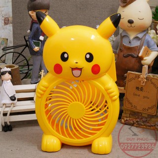 QUẠT BÀN SẠC ĐIỆN PIKACHU