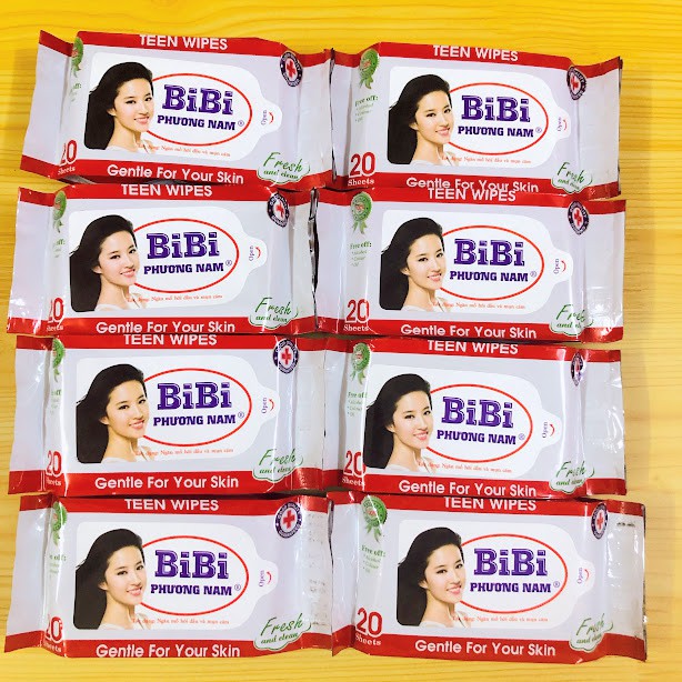 GIẤY ƯỚT BIBI PHƯƠNG NAM 20 TỜ GIÁ RẺ