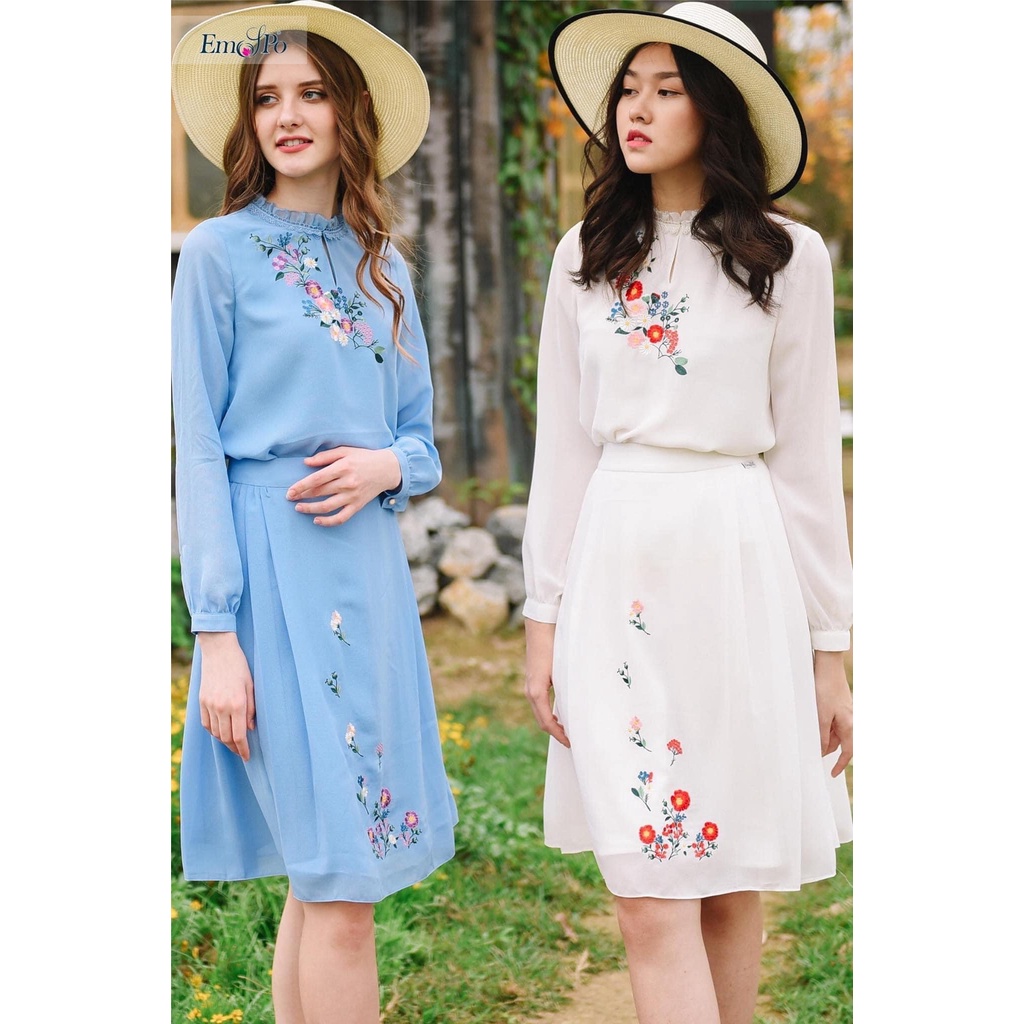 Chân váy thêu hoa EMSPO size M