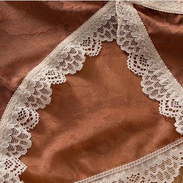 Quần lót nữ ren lụa vân gấm tiểu thư KIMCHIBIKINI đồ chip thun lạnh sexy quyến rũ thoáng mát gợi cảm QL163