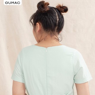 Đầm suông nữ oversize mắt cáo GUMAC DA10119