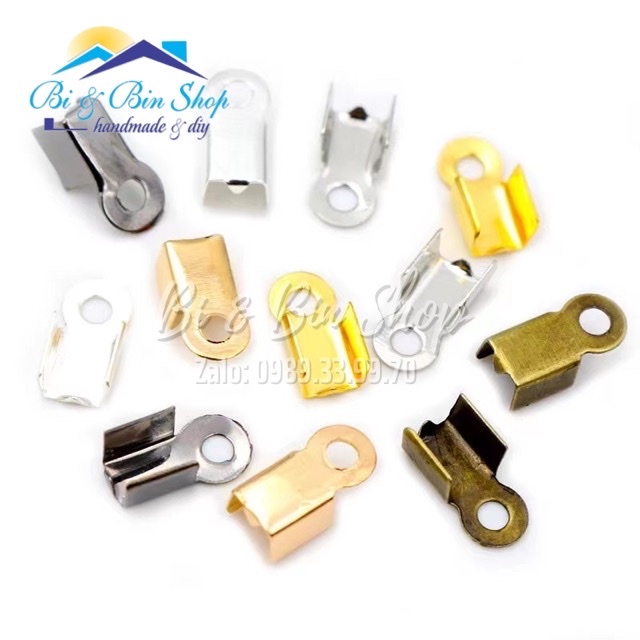 20 Cái Kẹp Đầu Dây Làm Dây Chuyền, Vòng Đeo Tay, Trang Sức Handmade