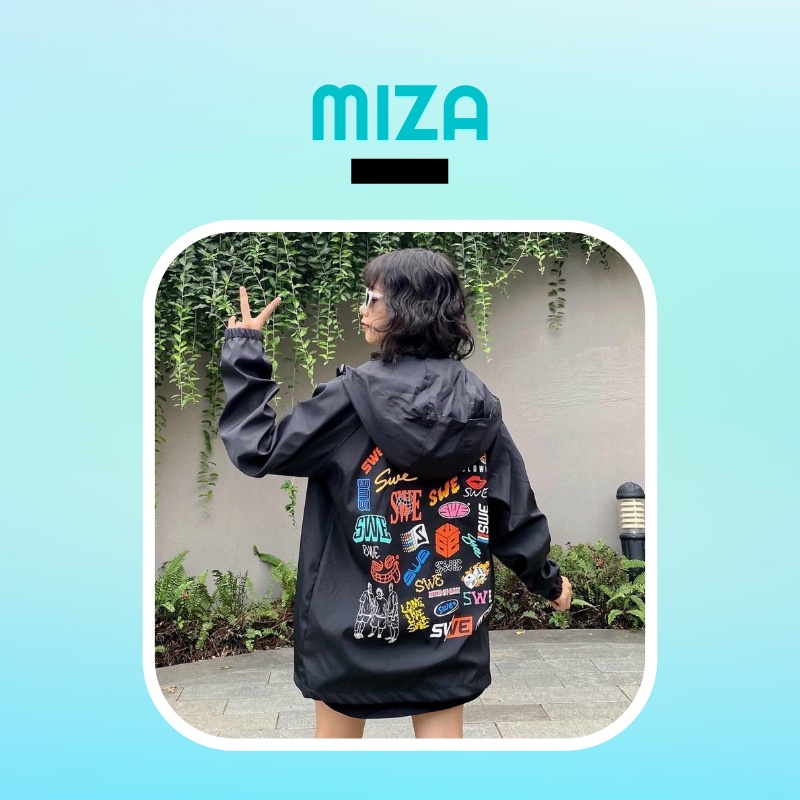 Áo bomber nam nữ unisex khoác gió jacket dù 2 lớp cúc bấm form rộng local brand ulzzang phong cách hàn quốc đep SWE