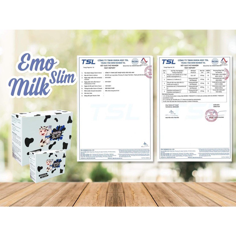 Giảm cân Nhanh Emoslim Sữa Tách Béo (7 gói/ Hộp)