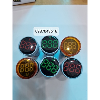Đèn báo vôn, đèn báo hiển thị điện áp phi 22mm