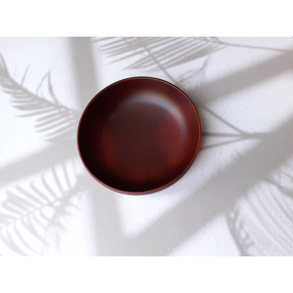 Bát gỗ, tô gỗ đựng salad màu Nâu đỏ đẹp VITRAPRO