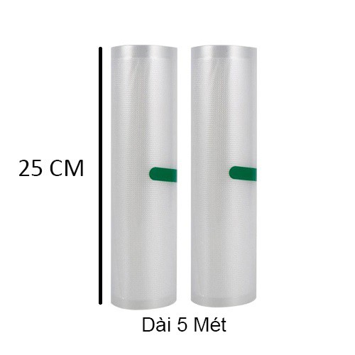 Bộ 2 cuộn Túi Nhám hút chân không 25x500cm