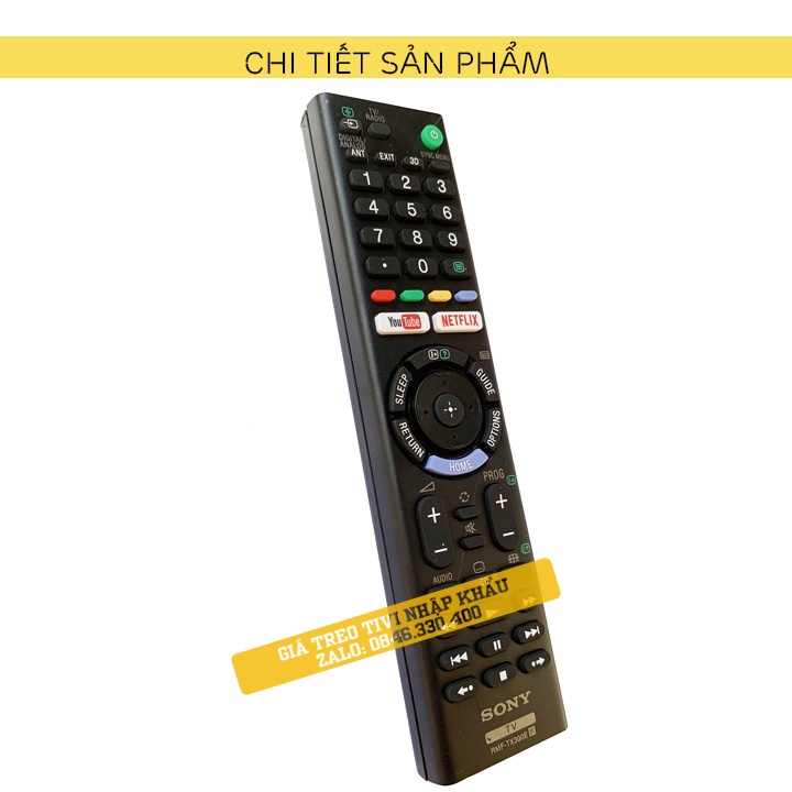 [ Loại 1 ] Điều Khiển Tivi Sony RMF-TX300E - Remote Tivi Sony Có Phím Tắt Youtube Và Netflix - Loại Dài