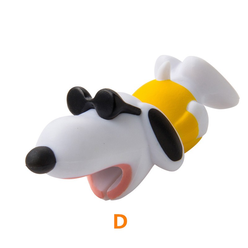 Phụ Kiện Bảo Vệ Dây Cáp Sạc Iphone Hình Chó Snoopy Dễ Thương