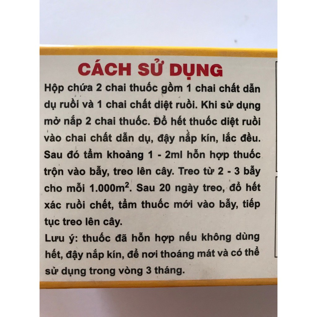 Thuốc dẫn dụ ruồi đục trái VIZUBON-D