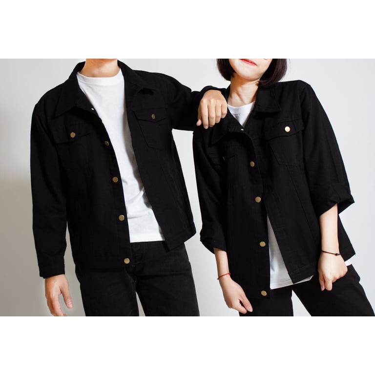 Áo Khoác KAKI chống nắng Nam Nữ BTS Đen Trơn Unisex KK011 jean kaki - QSTORE | BigBuy360 - bigbuy360.vn