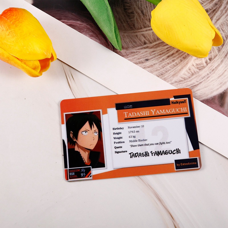 Thẻ hình nhân vật anime haikyuu 8.5*5.5cm