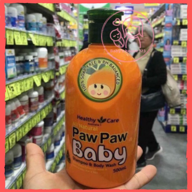 SỮA TẮM PAW PAW BABY HEALTHY CARE ÚC CHAI 500ml