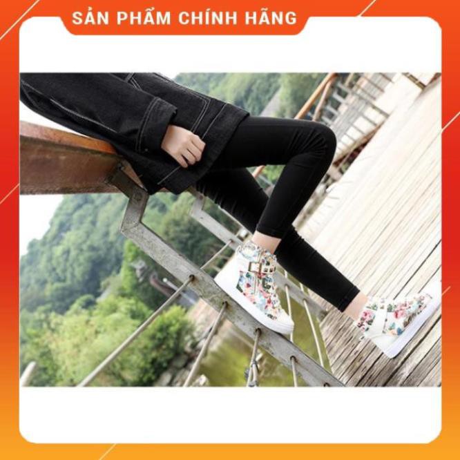 Giày thể thao nữ cổ cao nạm kim loại cực xinh -dg16 Có Sẵn ⚡ CHẤT sịn : new L ' . ' & " ? ,