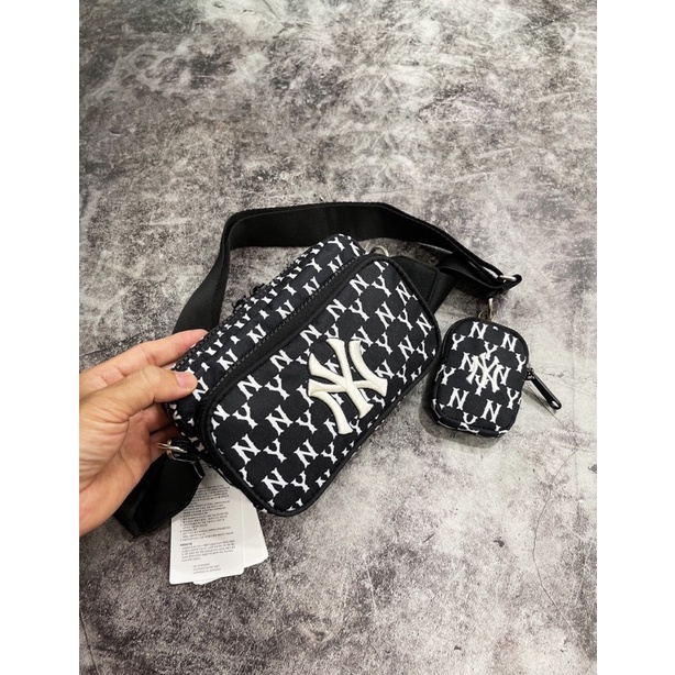 (Hàng Xuất Xịn)Túi mono đen hoạ tiết
