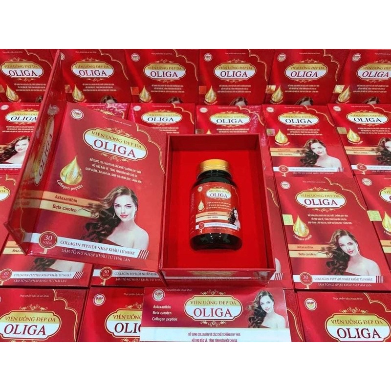 Viên uống đẹp da Oliga_Hỗ trợ bổ sung collagen,bảo vệ tăng tính đàn hồi cho da,giảm lão hoá da