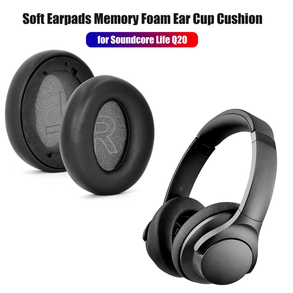 Đệm Bọc Bảo Vệ Tai Nghe Chụp Đầu Bằng Memory Foam Thay Thế Chuyên Dụng Cho Anker Soundcore Life Q20 / Q20 BT