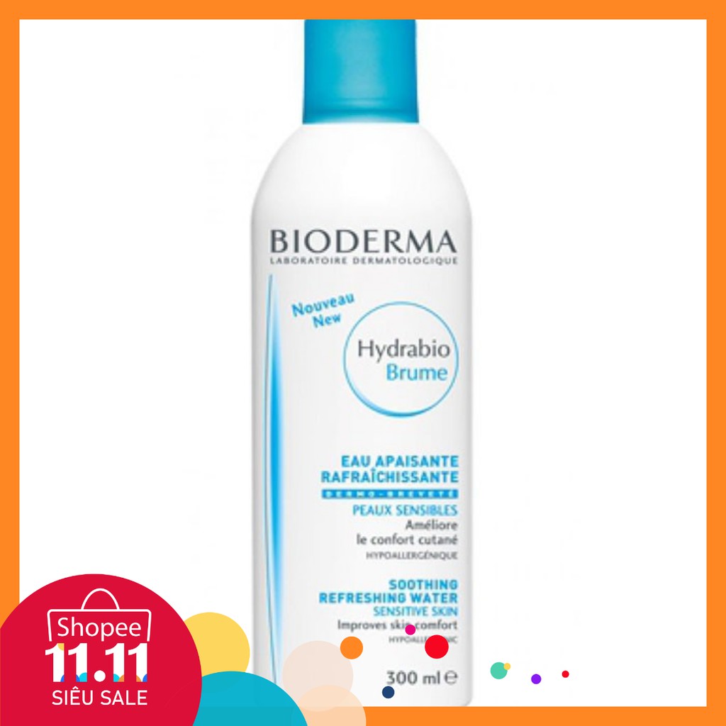 [CHÍNH HÃNG] Xịt khoáng Bioderma 300ml