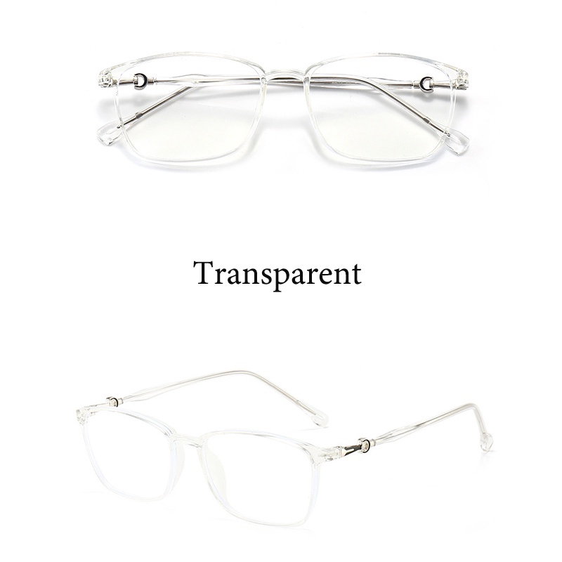 Kính mắt CHARMRAY chống tia bức xạ và ánh sáng xanh gọng TR90 vuông thời trang