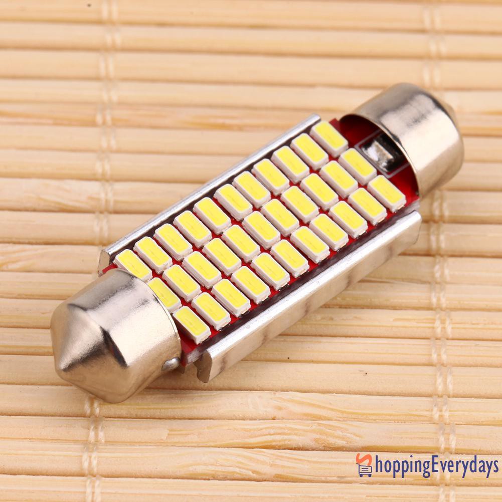 SV 1 Đèn Led 41mm 33smd Đầu Nhọn Cho Xe Hơi