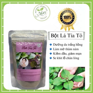 100g Bột Lá Tía Tô đắp mặt nguyên chất sấy lạnh Organic Handmade