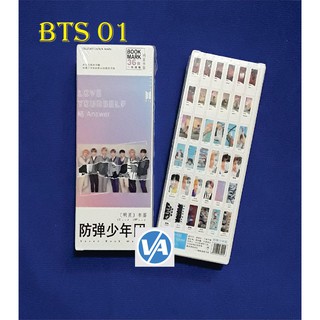 Hộp Bookmark Kpop - BTS Wanna One (Jin RM SUGA J-Hope Jimin Taehyung Jungkook Bangtan)
