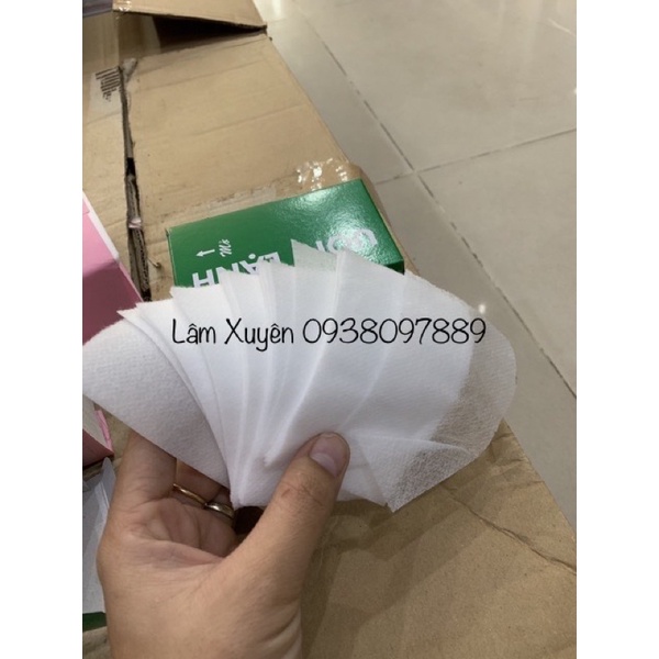 Giấy uốn lạnh mềm dai, quấn sát tóc, hộp xanh có bán sỉ  FREESHIP  quấn sát đuôi tóc, hanh chế quéo ngọn khi uốn tóc