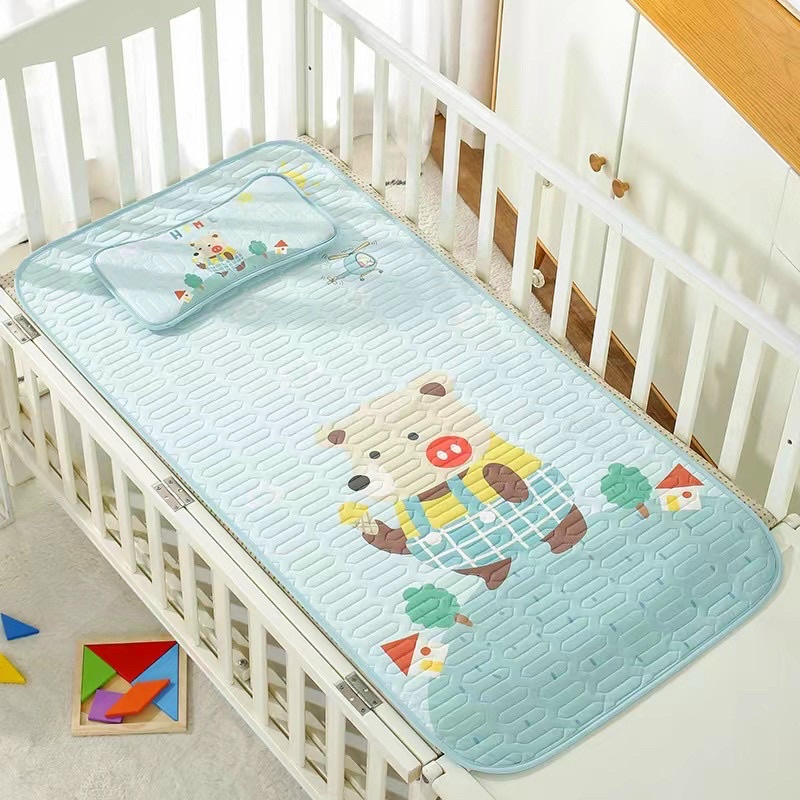 Chiếu điều hoà tencel kèm gối cho bé