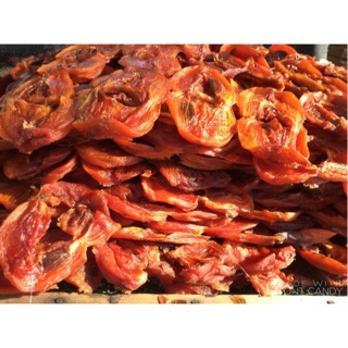 Hồng sấy dẻo chẻ - cơ sở sấy Mimosa Đà Lạt