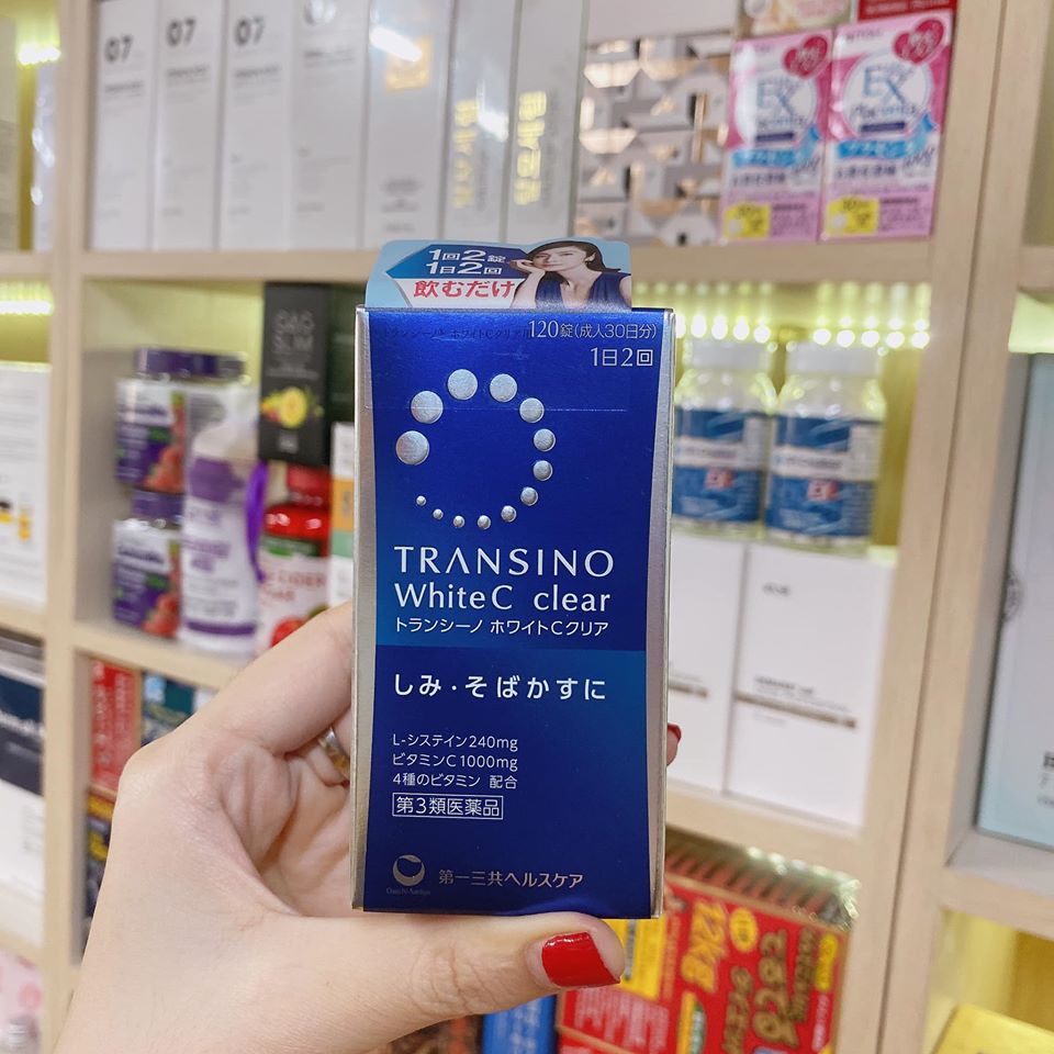 TRANSINO XANH 120 Viên - Viên Uống Trị_Nám, Trắng_Da Transino White C Nhật Bản HOT | BigBuy360 - bigbuy360.vn