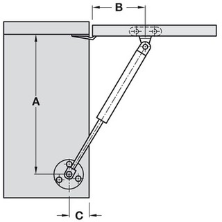 Combo 2 Tay nâng cánh tủ VICKINI - BLUMK  80N-100N