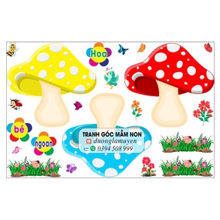 Decal mầm non(ảnh thật)- bé ngoan