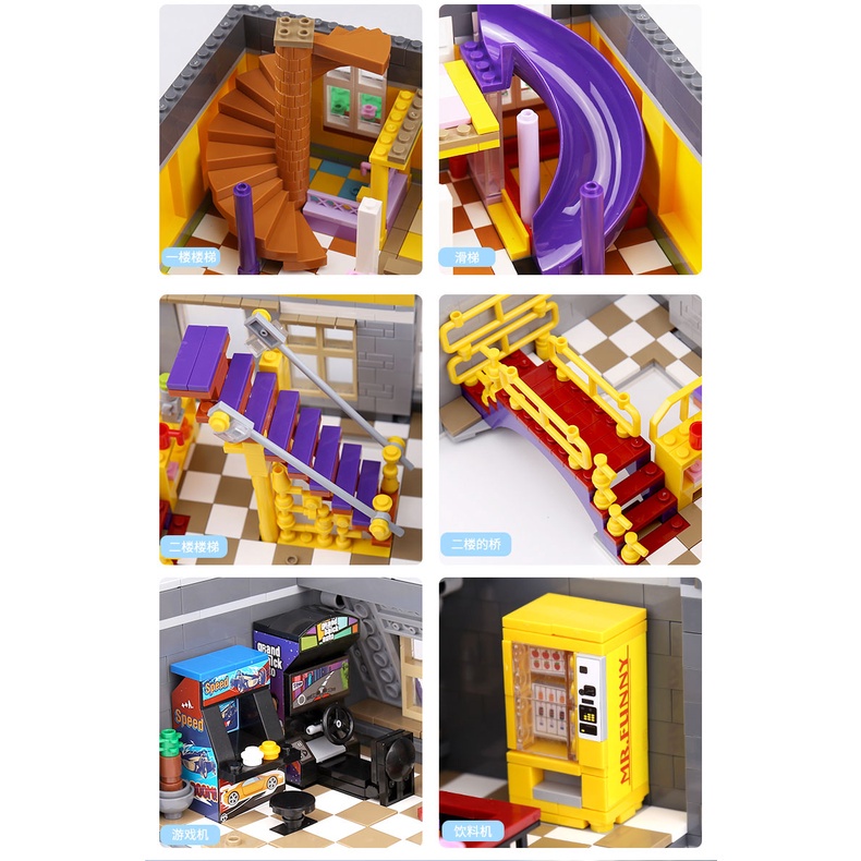 Đồ chơi giáo dục Lắp Ráp mô hình UrGe 10181 Movie Creative City Street View Joker Park