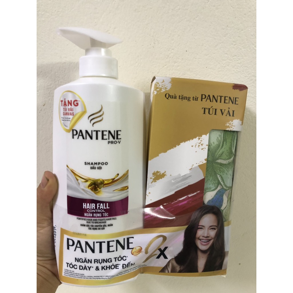 DẦU GỘI ĐẦU PANTENE 650ml tặng túi vải thời trang