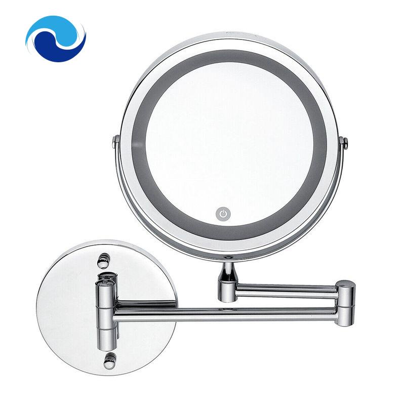 Gương trang điểm phóng đại 10X xoay 360 độ gắn tường phòng tắm tiện dụng