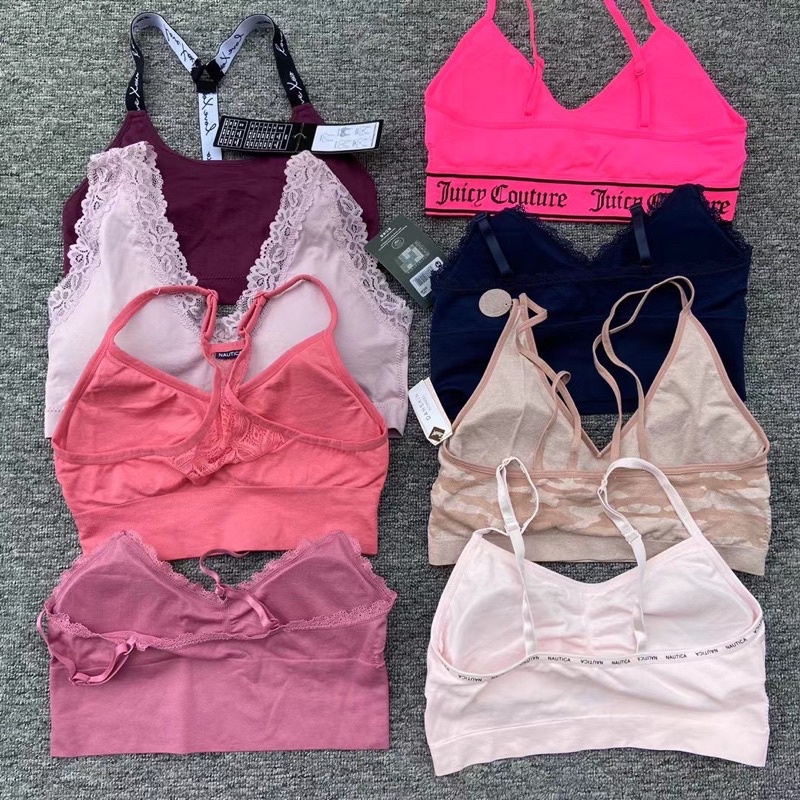 Bra dệt, Bra su  xịn nhiều hãng từ 45-130kg sport bra kèm mút ngực