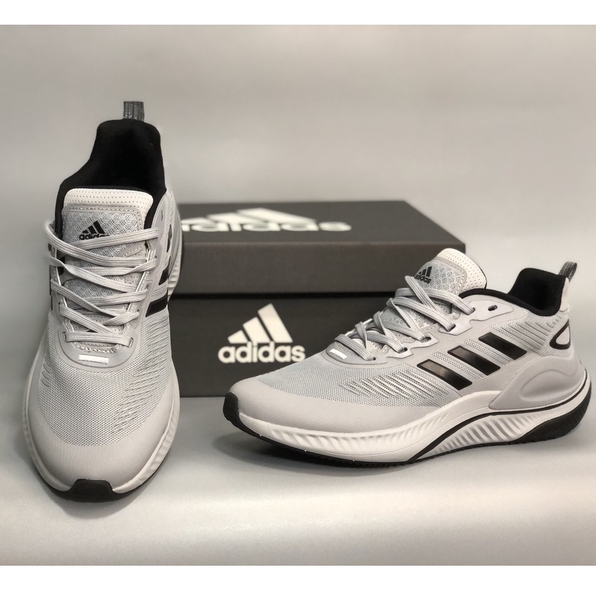Giày Sneaker Nam Nữ Adidas Alphamagma 2022 Xám Vạch Đen