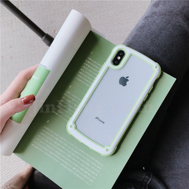 Ốp Điện Thoại Màu Kẹo Cho iPhone 6 6s 7 8 Plus X XS MAX XR iPhone 11 11Pro 11Promax