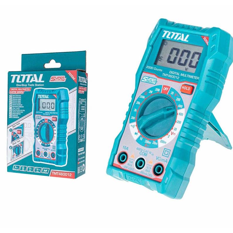Đồng hồ đo điện vạn năng Màn hình LCD 2000 số đếm  Total TMT460012