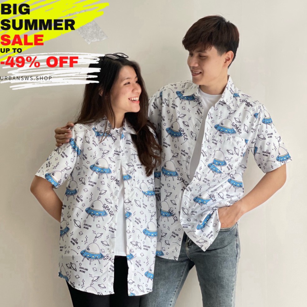 (SALE OFF) Áo Sơ Mi Lụa Mềm Mịn, In 3D, Form Rộng, Unisex, Bắt Trending Cho Các Bạn Trẻ