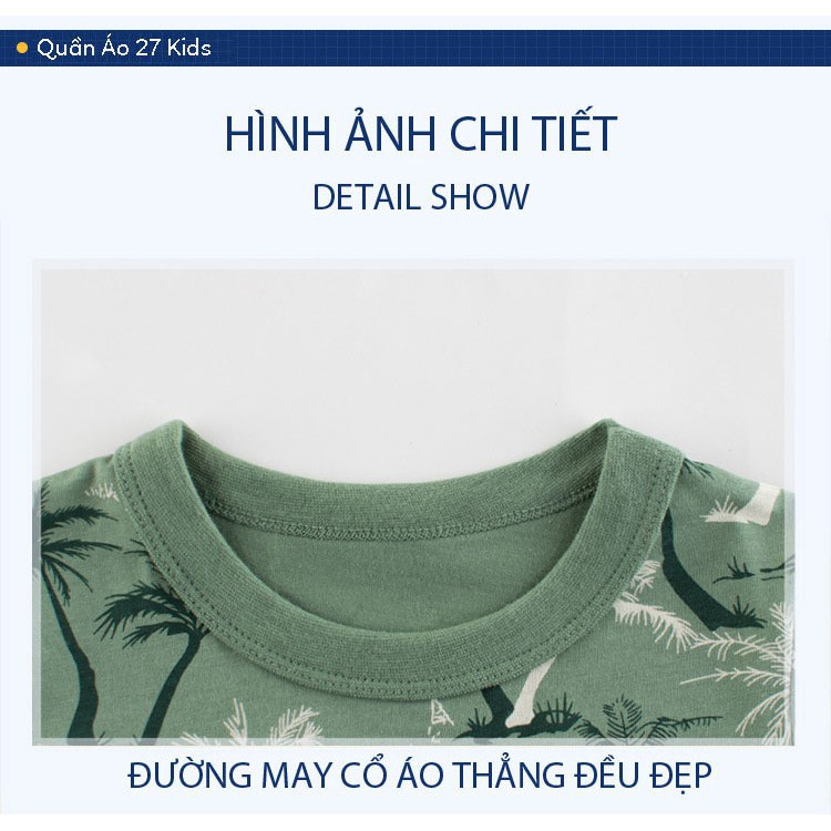 Áo bé trai 27KIDS áo thun cho bé in nhiều hình nhiều mẫu chất cotton