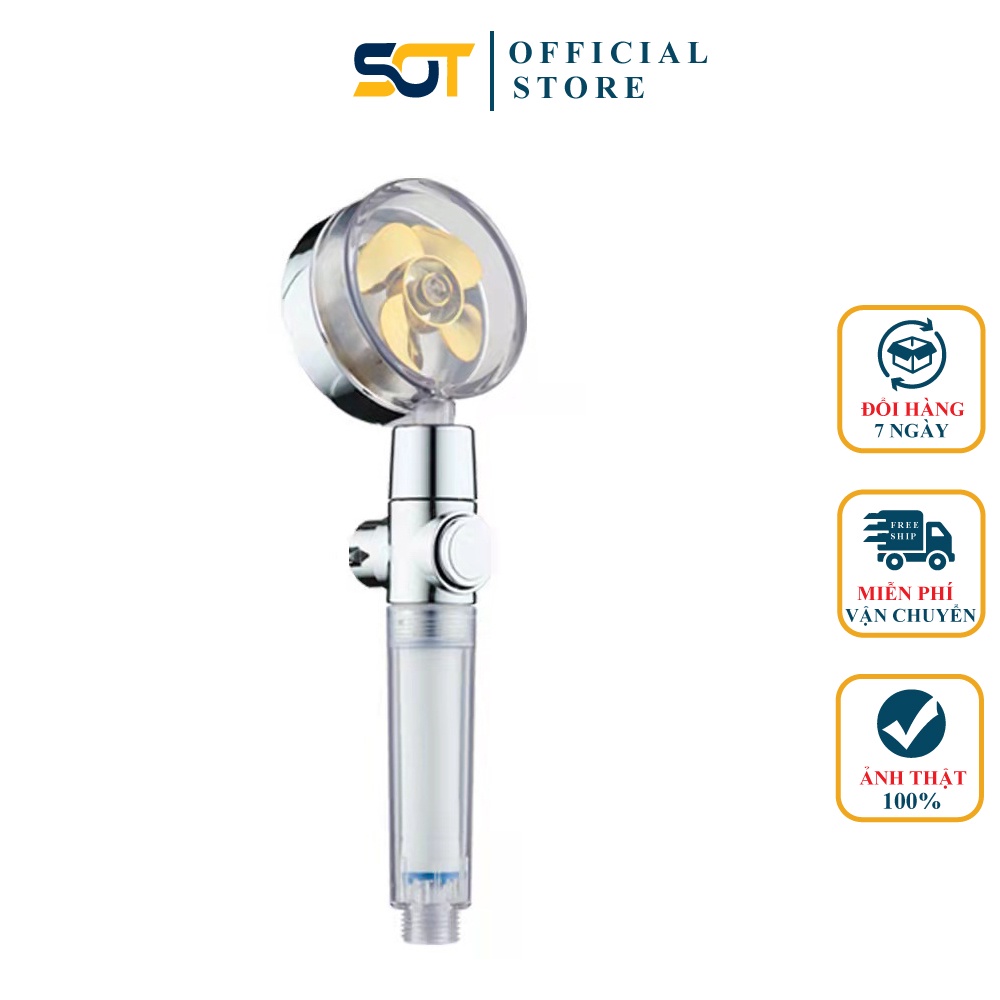 Vòi sen TĂNG ÁP, vòi sen tắm cánh quạt siêu tăng áp, Tiết kiệm nước