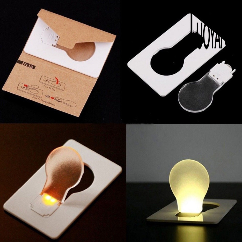 Thẻ Đèn Pin LED Mini Có Thể Gấp Gọn Bỏ Túi Tiện Dụng