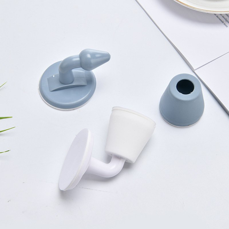 ⚡ Dụng Cụ Chặn Cửa,Chắn Cửa Dán Sàn Không Cần Khoan Lỗ Chất Liệu Silicone Chống Va Đập An Toàn Chắc Chắn,Chốt Chặn Cửa ⚡