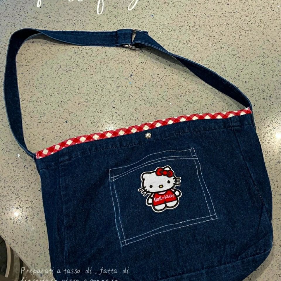 Túi Xách Denim Cỡ Lớn Đa Năng Thời Trang Thu Đông 2022 Phong Cách Hàn Quốc Cho Nữ