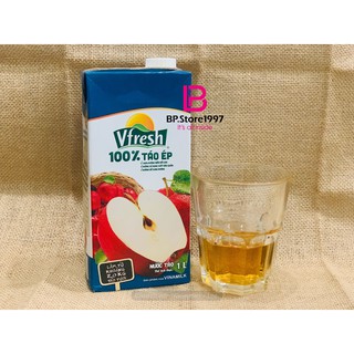 Nước táo ép VFresh Vinamilk, nước ép táo ngoại nhập, nguyên chất 100%, hộp 1 lít