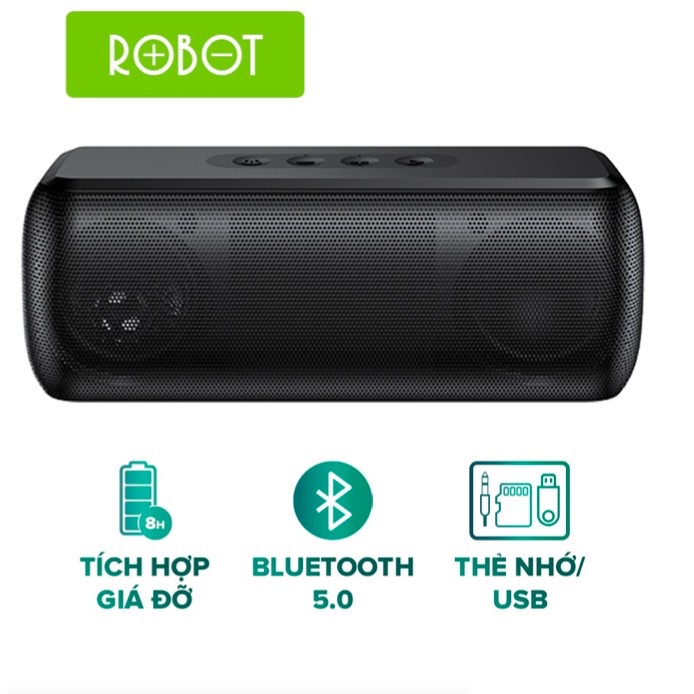 Loa Bluetooth ROBOT RB220 Công suất lớn 5W - Hỗ trợ TWS- Âm thanh vòm âm bass sâu và trầm thiết kế nhỏ gọn